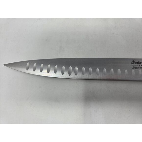 GUNTER WILHELM EXECUTIVE CHEF SERIES CARVING SANTOKU KNIFE 440C GERMAN STEEL 10" - Picture 4 of 7